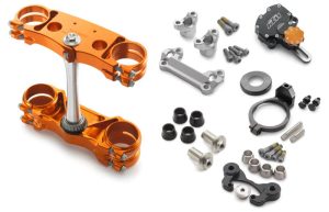 Factory triple clamp/steering damper kit