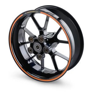 REAR WHEEL RC8-R BLACK 6X17''