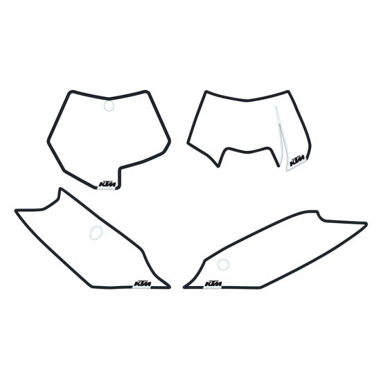 NO.PLATE BACKGR. WHITE SX 11
