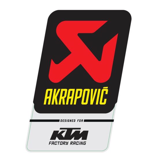 STICKER AKRAPOVIC OEM